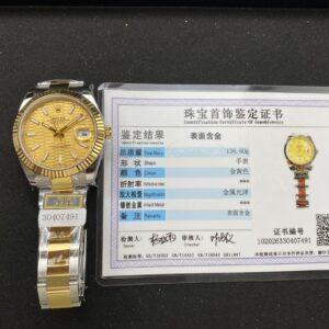 Đồng Hồ Rolex DateJust Bọc Vàng 18K Mặt Nếp Gấp Nhà Máy ZQ 41mm (2)