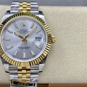 Đồng Hồ Rolex DateJust Bọc Vàng 18K Mặt Số Bạc Nhà Máy ZQ 41mm (6)