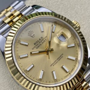 Đồng Hồ Rolex DateJust Bọc Vàng 18K Mặt Vàng Nhà Máy ZQ 41mm (1)