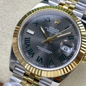 Đồng Hồ Rolex DateJust Bọc Vàng 18K Mặt Wimbledon Nhà Máy ZQ 41mm (1)