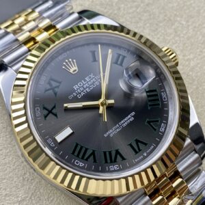 Đồng Hồ Rolex DateJust Bọc Vàng 18K Mặt Wimbledon Nhà Máy ZQ 41mm (1)