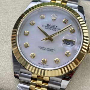 Đồng Hồ Rolex DateJust Bọc Vàng 18K Mặt Xà Cừ Nhà Máy ZQ 41mm (1)