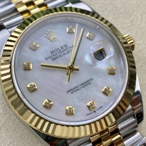Đồng Hồ Rolex DateJust Bọc Vàng 18K Mặt Xà Cừ Nhà Máy ZQ 41mm (1)