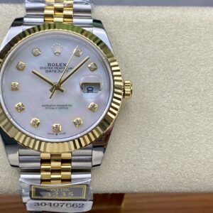 Đồng Hồ Rolex DateJust Bọc Vàng 18K Mặt Xà Cừ Nhà Máy ZQ 41mm (1)