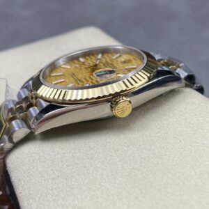 Đồng Hồ Rolex DateJust Bọc Vàng 18K Mặt Xếp Gạch Nhà Máy ZQ 41mm (7)