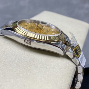 Đồng Hồ Rolex DateJust Bọc Vàng 18K Mặt Xếp Gạch Nhà Máy ZQ 41mm (7)