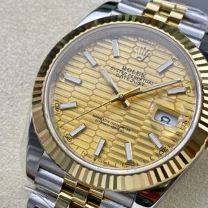 Đồng Hồ Rolex DateJust Bọc Vàng 18K Mặt Xếp Gạch Nhà Máy ZQ 41mm (7)