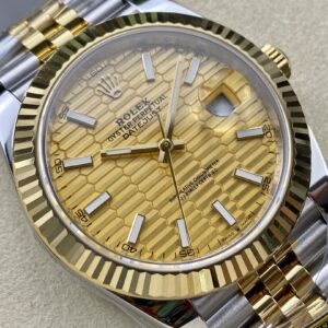 Đồng Hồ Rolex DateJust Bọc Vàng 18K Mặt Xếp Gạch Nhà Máy ZQ 41mm (7)