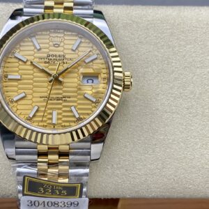 Đồng Hồ Rolex DateJust Bọc Vàng 18K Mặt Xếp Gạch Nhà Máy ZQ 41mm (7)