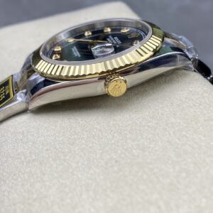 Đồng Hồ Rolex DateJust Bọc Vàng Mặt Số Đen Dây Oyster Nhà Máy ZQ 41mm (3)