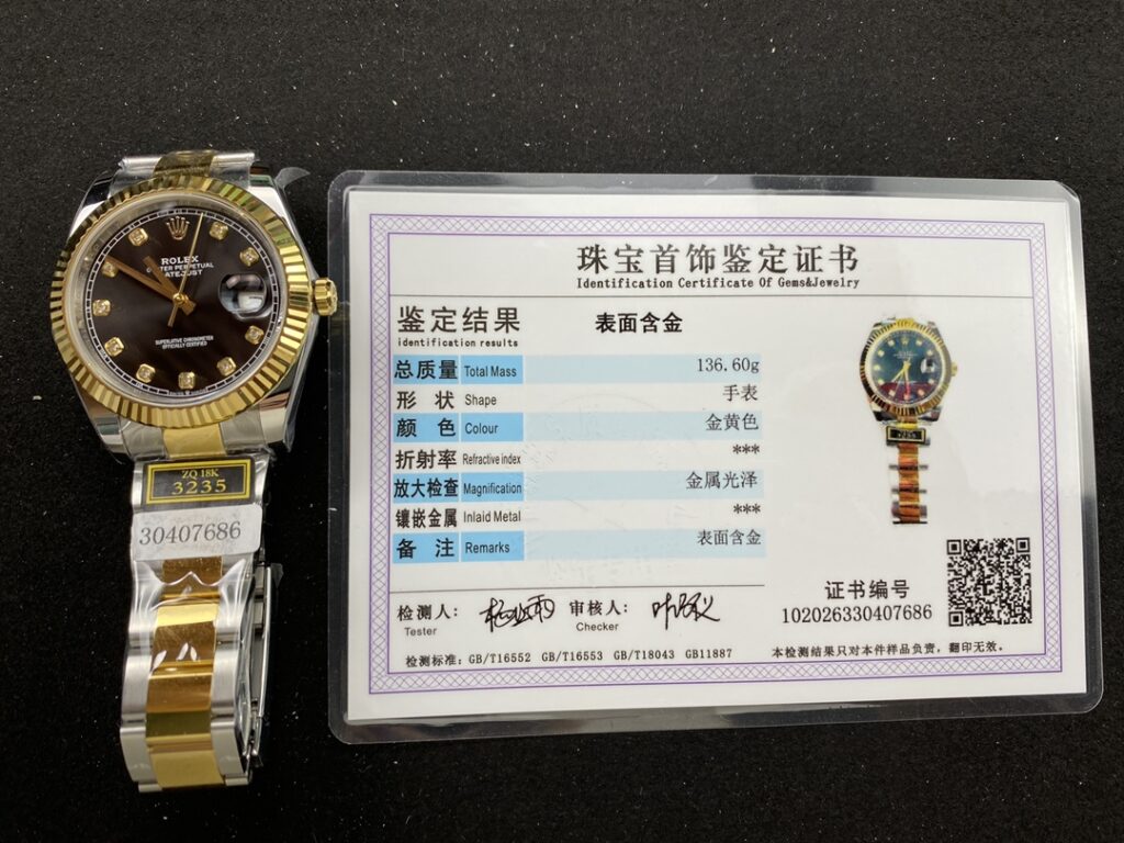 Đồng Hồ Rolex DateJust Bọc Vàng Mặt Số Đen Dây Oyster Nhà Máy ZQ 41mm (3)