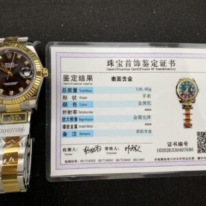 Đồng Hồ Rolex DateJust Bọc Vàng Mặt Số Đen Dây Oyster Nhà Máy ZQ 41mm (3)