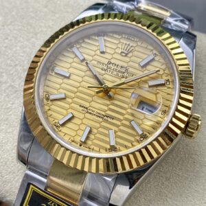 Đồng Hồ Rolex DateJust Bọc Vàng Mặt Số Gấp Nếp Nhà Máy ZQ 41mm (1)