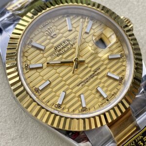 Đồng Hồ Rolex DateJust Bọc Vàng Mặt Số Gấp Nếp Nhà Máy ZQ 41mm (1)