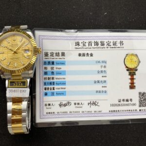 Đồng Hồ Rolex DateJust Bọc Vàng Mặt Số Gấp Nếp Nhà Máy ZQ 41mm (1)