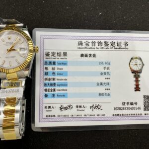 Đồng Hồ Rolex DateJust Bọc Vàng Mặt Số Trắng Dây Oyster Nhà Máy ZQ 41mm (2)