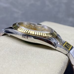 Đồng Hồ Rolex DateJust Bọc Vàng Mặt Số Vàng Cọc Dạ Quang Nhà Máy ZQ 41mm (1)