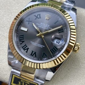 Đồng Hồ Rolex DateJust Bọc Vàng Mặt Số Wimbledon Nhà Máy ZQ 41mm (1)