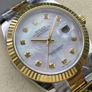 Đồng Hồ Rolex DateJust Bọc Vàng Mặt Số Xà Cừ Nhà Máy ZQ 41mm (1)