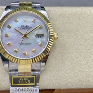 Đồng Hồ Rolex DateJust Bọc Vàng Mặt Số Xà Cừ Nhà Máy ZQ 41mm (1)