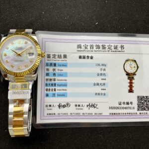 Đồng Hồ Rolex DateJust Bọc Vàng Mặt Số Xà Cừ Nhà Máy ZQ 41mm (1)