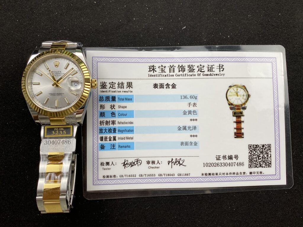 Đồng Hồ Rolex DateJust Bọc Vàng Mặt Số Xám Dây Oyster Nhà Máy ZQ 41mm (7)