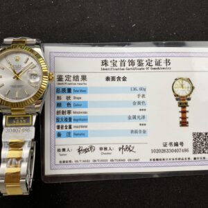 Đồng Hồ Rolex DateJust Bọc Vàng Mặt Số Xám Dây Oyster Nhà Máy ZQ 41mm (7)