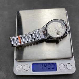 Đồng Hồ Rolex Day-Date 128236 Mặt Số Bạc Cọc Số La Mã QF Factory 36mm (1)