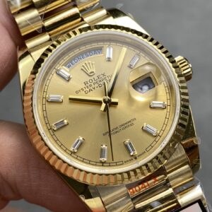 Đồng Hồ Rolex Day-Date 128238 Yellow Gold Champagne Nhà Máy QF 36mm (5)