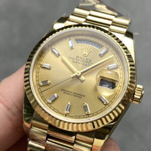 Đồng Hồ Rolex Day-Date 128238 Yellow Gold Champagne Nhà Máy QF 36mm (5)