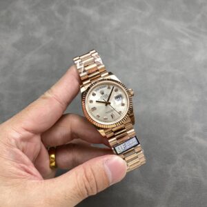 Đồng Hồ Rolex Day-Date Mặt Số Bạc Nhà Máy QF Máy Caliber 3255 36mm (2)