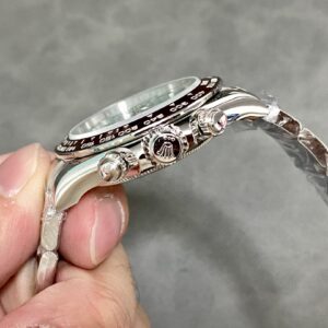 Đồng Hồ Rolex Daytona 126506LN Bọc Vàng Trắng Mặt Xanh Băng 175 Grams 40mm (9)