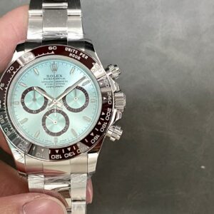 Đồng Hồ Rolex Daytona 126506LN Bọc Vàng Trắng Mặt Xanh Băng 175 Grams 40mm (9)