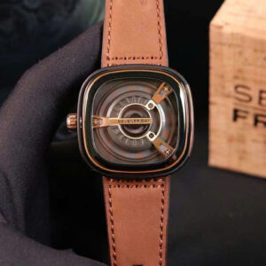 Đồng Hồ Seven Friday M Series M2-02 Nam Dây Da Màu Nâu 45mm