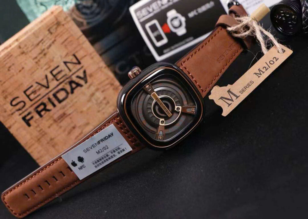Đồng Hồ Seven Friday M Series M2-02 Nam Dây Da Màu Nâu 45mm