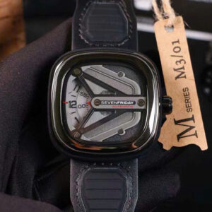 Đồng Hồ Seven Friday M Series M3-01 Nam Dây Da Màu Đen 47mm (1)