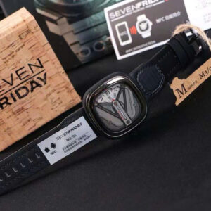Đồng Hồ Seven Friday M Series M3-01 Nam Dây Da Màu Đen 47mm (1)