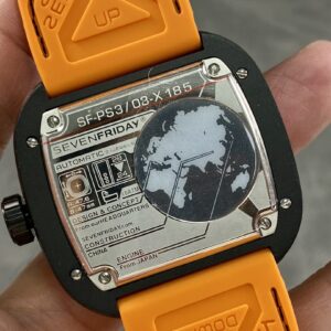 Đồng Hồ Seven Friday PS3-03 Màu Cam Replica Máy Cơ Nhật 47mm (2)