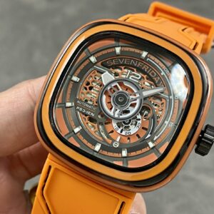 Đồng Hồ Seven Friday PS3-03 Màu Cam Replica Máy Cơ Nhật 47mm (2)