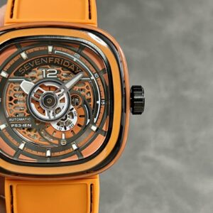 Đồng Hồ Seven Friday PS3-03 Màu Cam Replica Máy Cơ Nhật 47mm (2)