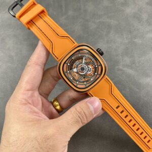 Đồng Hồ Seven Friday PS3-03 Màu Cam Replica Máy Cơ Nhật 47mm (2)