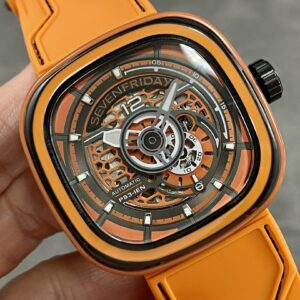 Đồng Hồ Seven Friday PS3-03 Màu Cam Replica Máy Cơ Nhật 47mm (2)