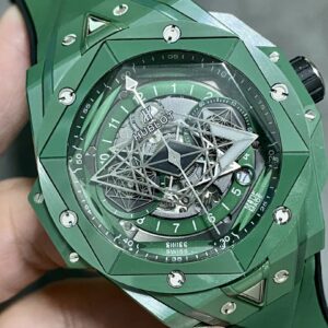 Đồng Hồ Hublot Big Bang Sang Bleu II Gốm Xanh Lá Cây Nhà Máy BBF 45mm (9)