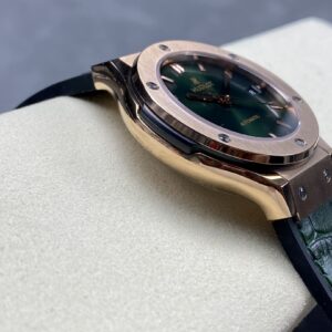 Đồng Hồ Hublot Classic Fusion King Gold Màu Xanh Lá Cây Nhà Máy HB 38mm (7)