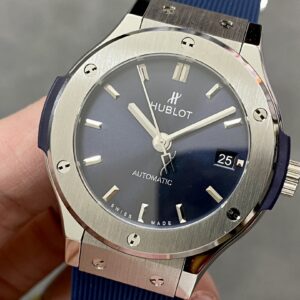 Đồng Hồ Hublot Classic Fusion Titanium Màu Xanh Dương Nhà Máy HB 38mnm (1)