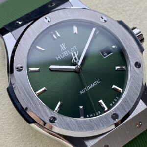 Đồng Hồ Hublot Classic Fusion Titanium Màu Xanh Lá Cây Nhà Máy HB 42mm (9)