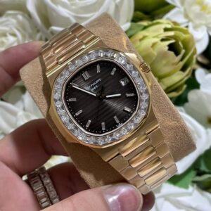 Đồng Hồ Patek Philippe Nautilus 5723 Độ Máy + Mặt Số + Đính Moissanite + Bọc Vàng 40mm (2)