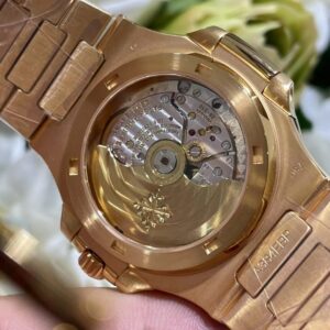 Đồng Hồ Patek Philippe Nautilus 5723 Độ Máy + Mặt Số + Đính Moissanite + Bọc Vàng 40mm (7)