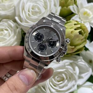 Đồng Hồ Rolex Cosmograph Daytona 126509 Bọc Vàng Trắng 18K Máy 4131 40mm (2)