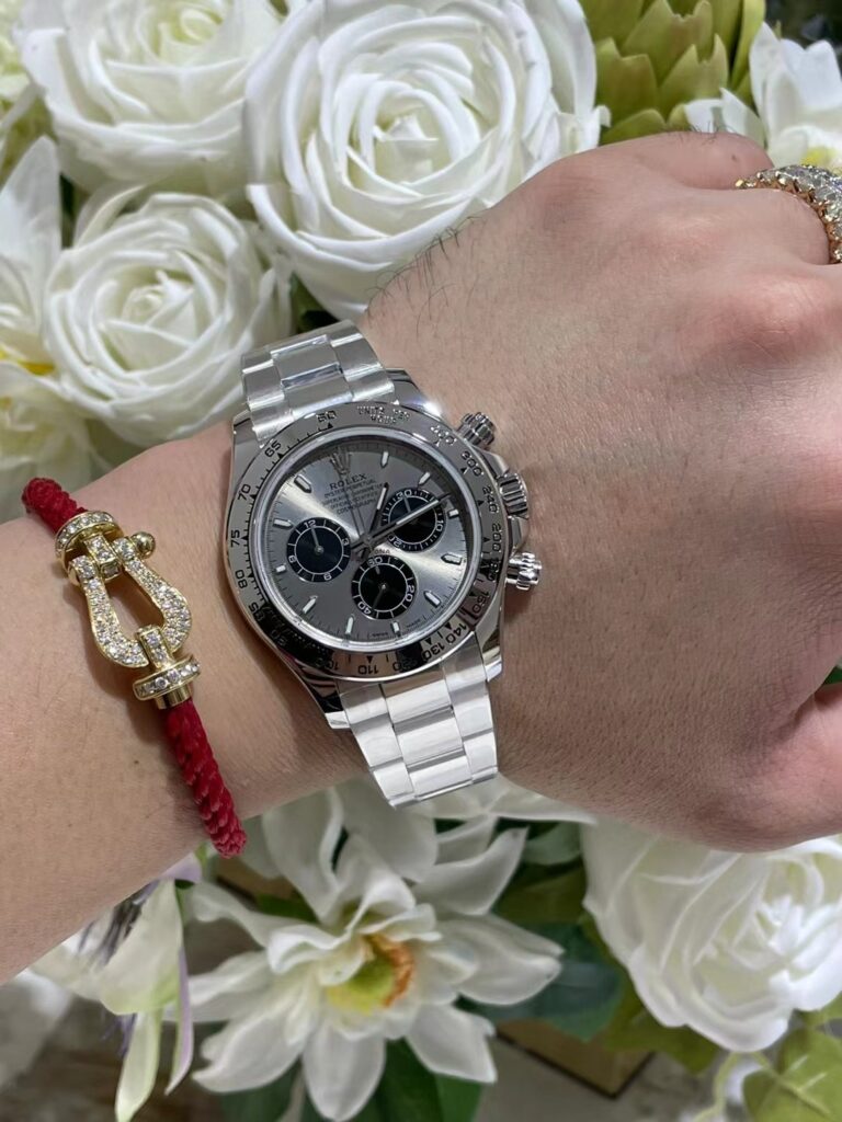 Đồng Hồ Rolex Cosmograph Daytona 126509 Bọc Vàng Trắng 18K Máy 4131 40mm (2)